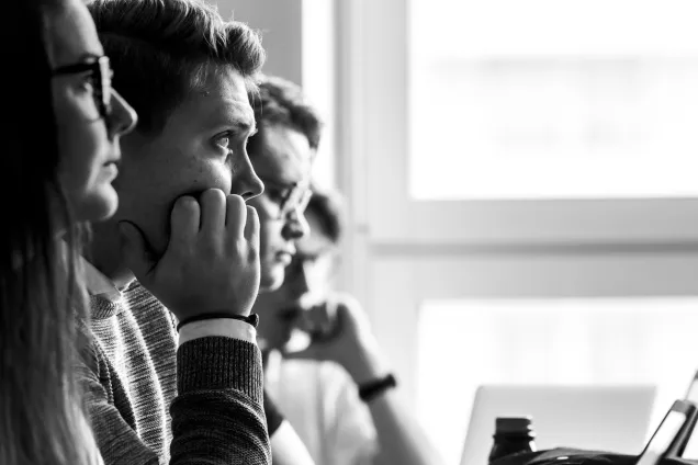 students at a lecture. Photo